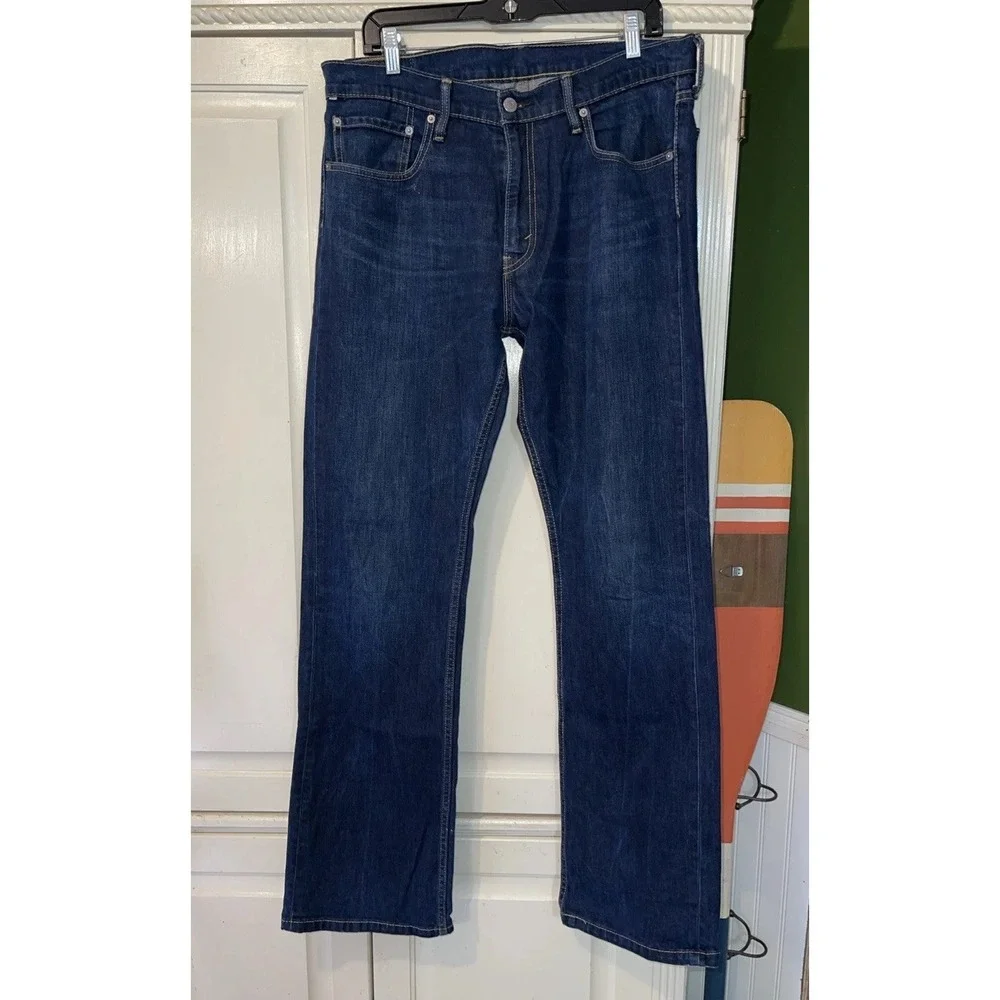 Levi's 527‎ Boot Cut 36x34 Blue Dark Wash